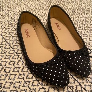 Black polka dot flats 7